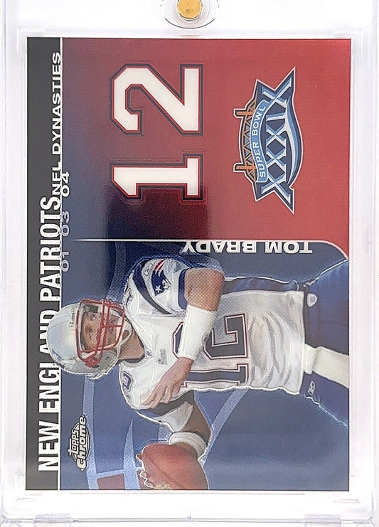 2008 Topps Chrome Dynasties Tom Brady #TB2 — front