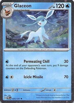 Glaceon - 025/131 (Cosmos Holo) #025/131 — stock
