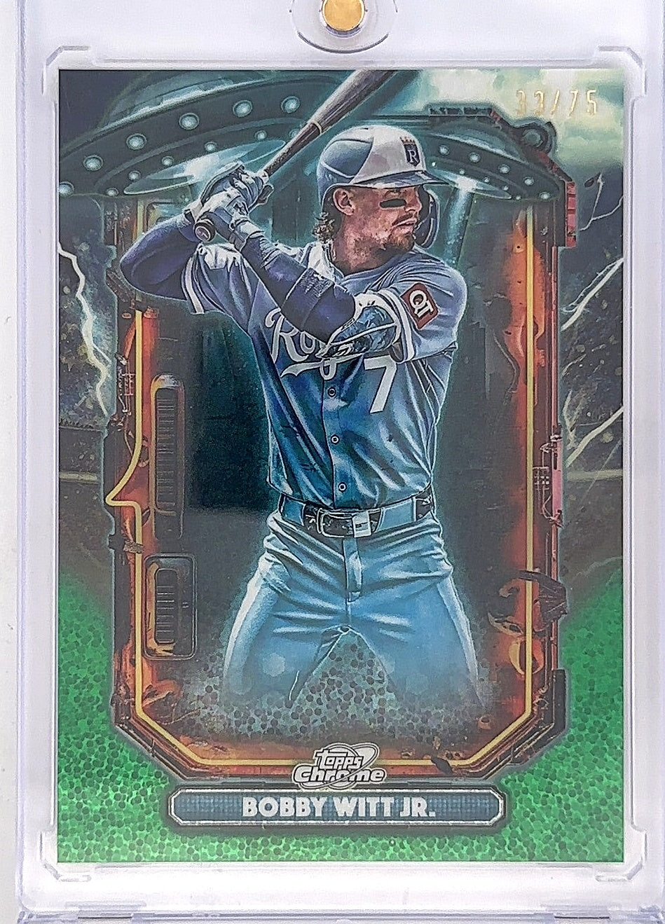 2025 Topps Cosmic Chrome Extraterrestrial Talent Bobby Witt Jr. [Green] #ET-3 — front