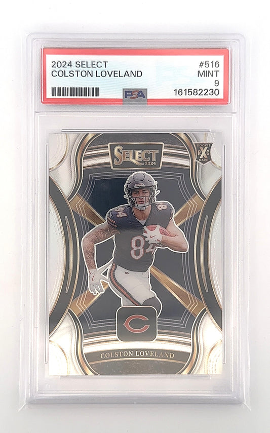 2024 Panini Select Colston Loveland #516 PSA 9 — front