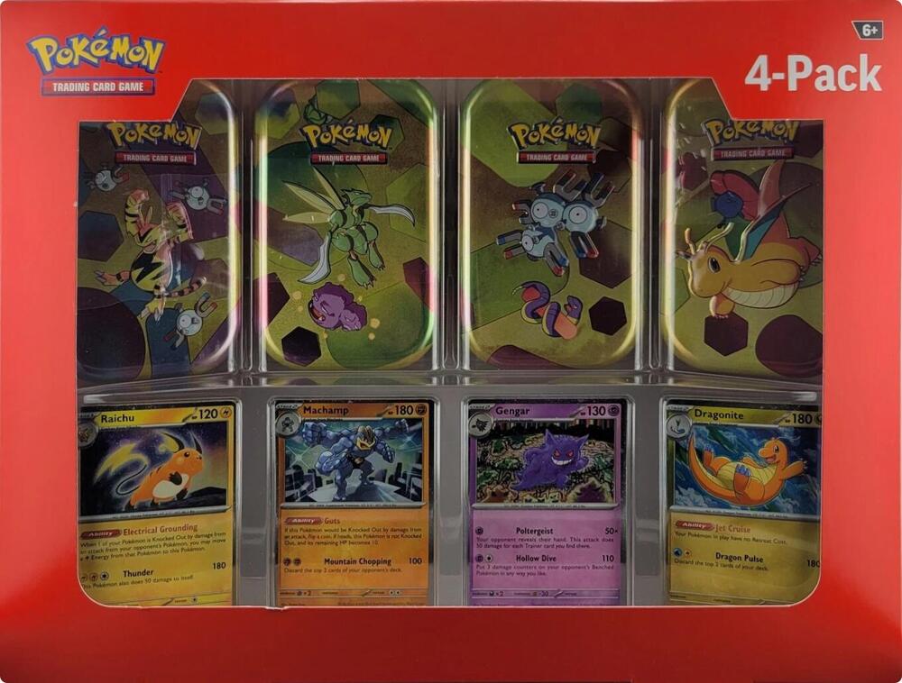 151 (4 Mini Tins + 4 Promo Cards Bundle) - SV: Scarlet & Violet 151 (MEW)