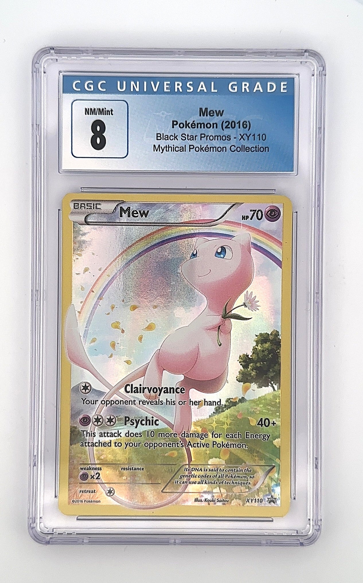 Mew - XY110 #XY110 CGC NM-MT 8 — front