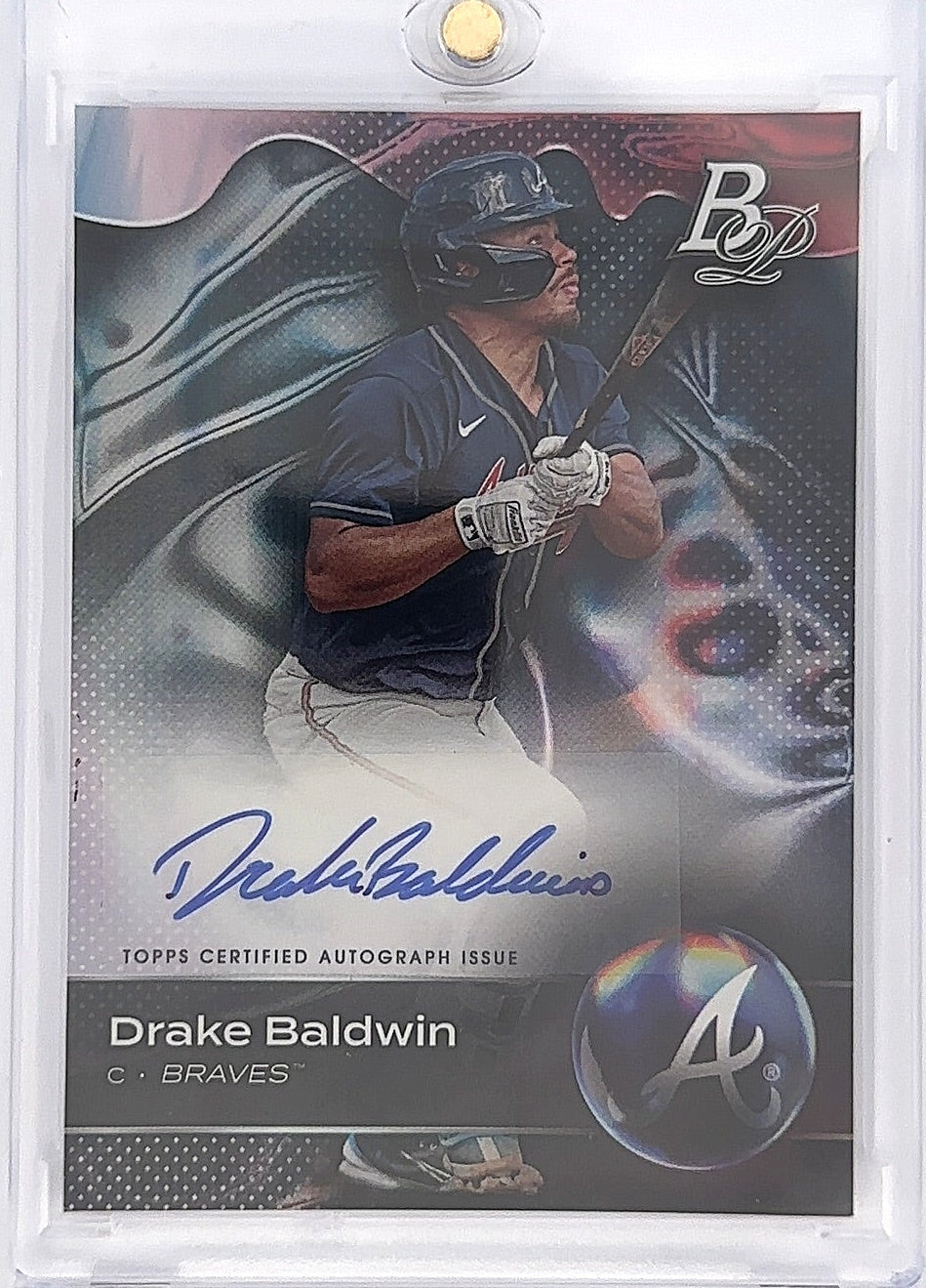 2023 Bowman Platinum Top Prospects Drake Baldwin [Autograph] #TOP-26 — front