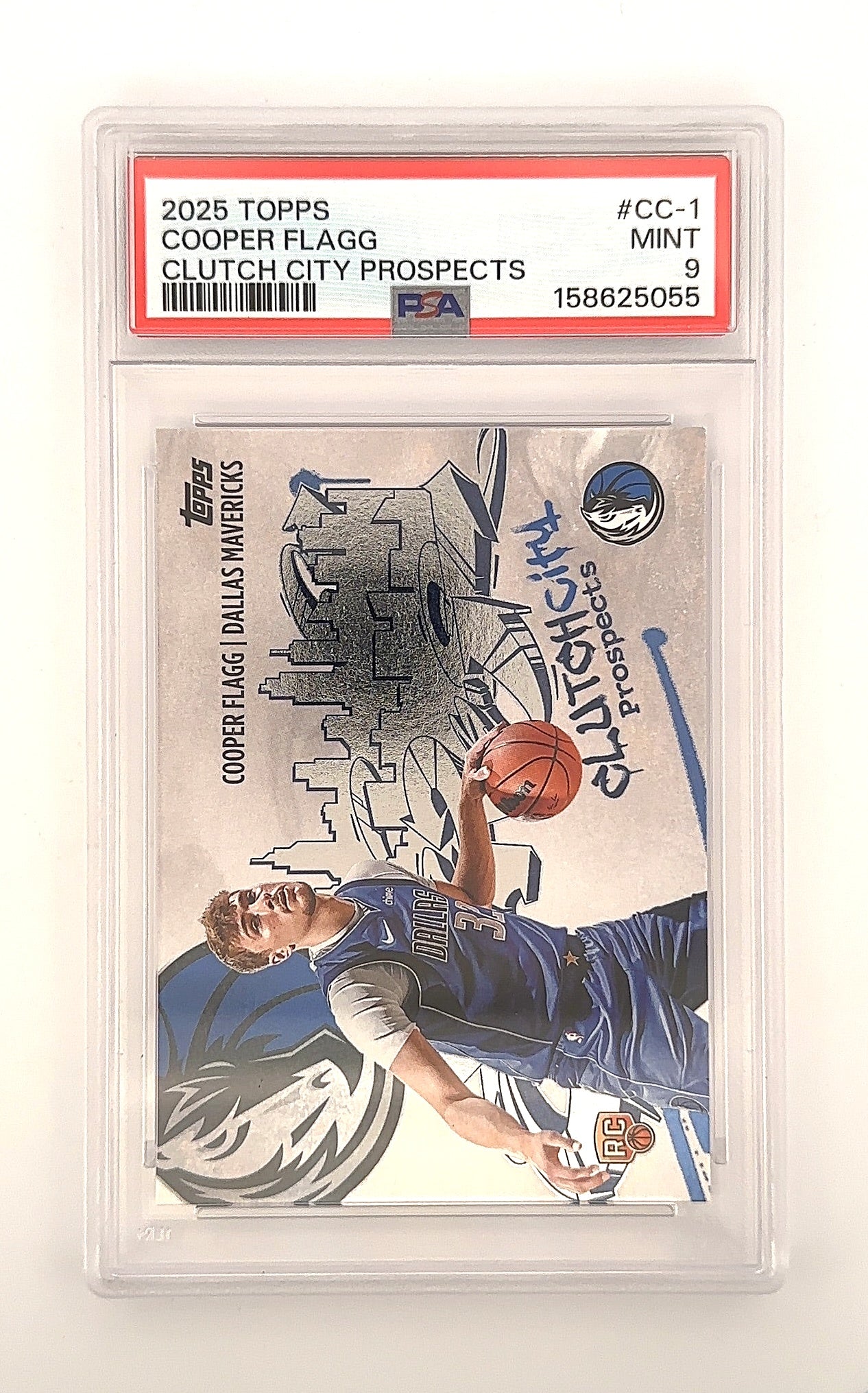 2025 Topps Clutch City Prospect Cooper Flagg #CC-1 PSA 9 — front