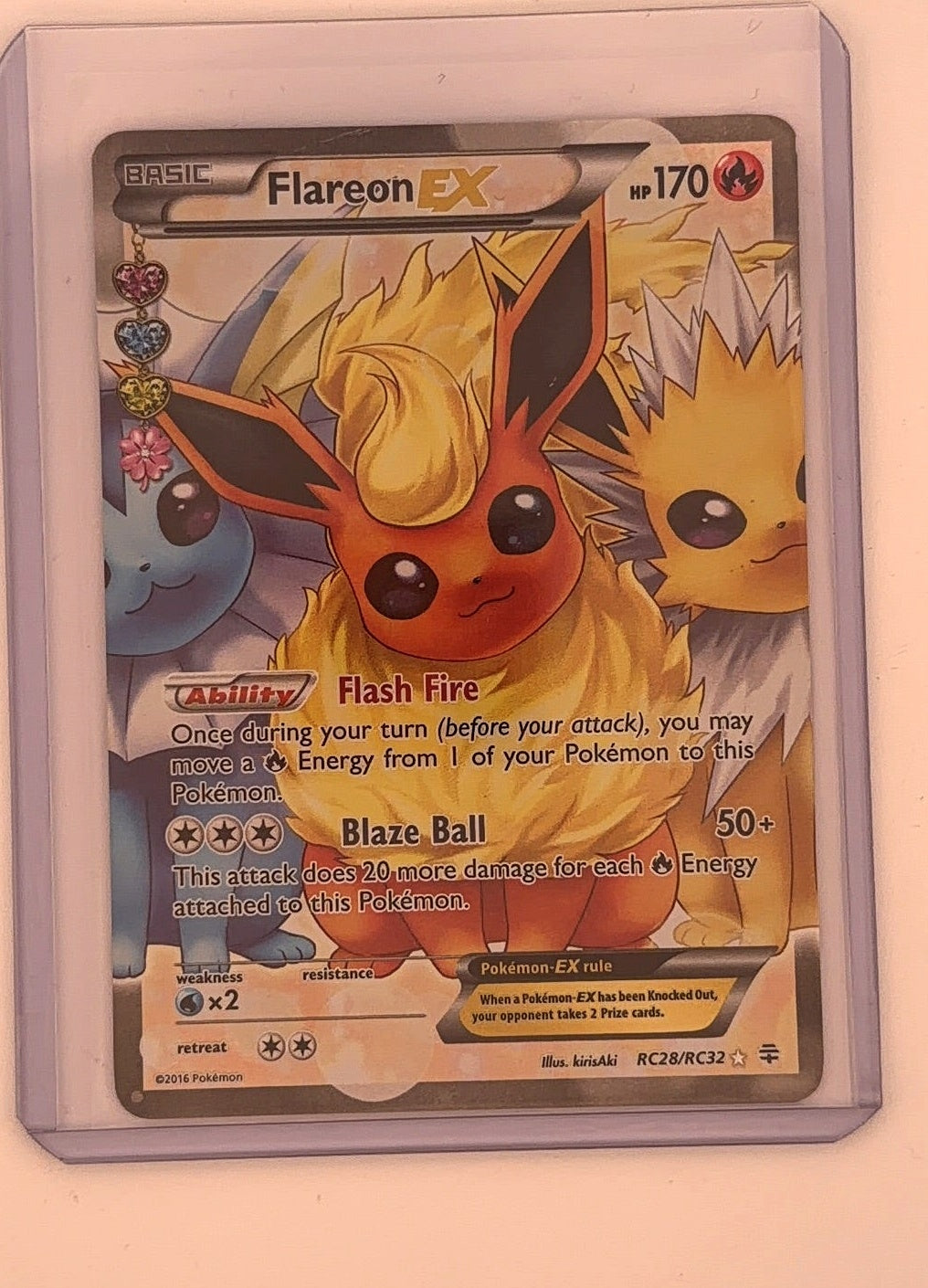 Flareon EX (Full Art) #RC28/RC32 — front