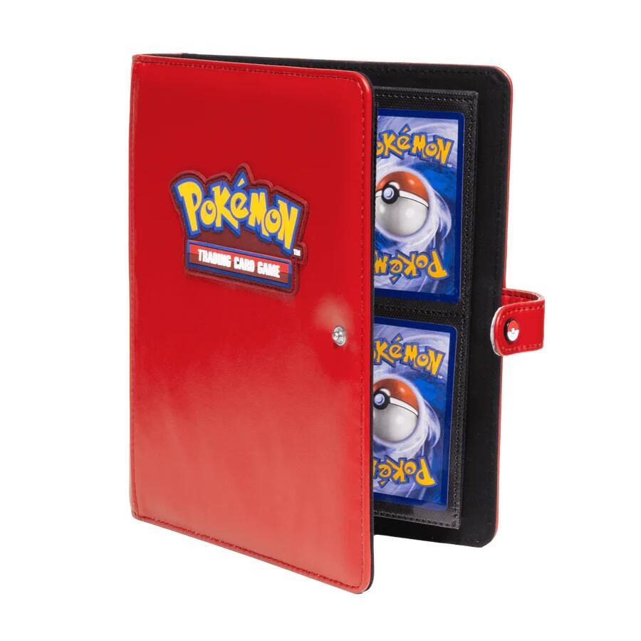 Premium 4-Pocket Snap Binder for Pokémon (Red) - Ultra Pro Storage Albums
