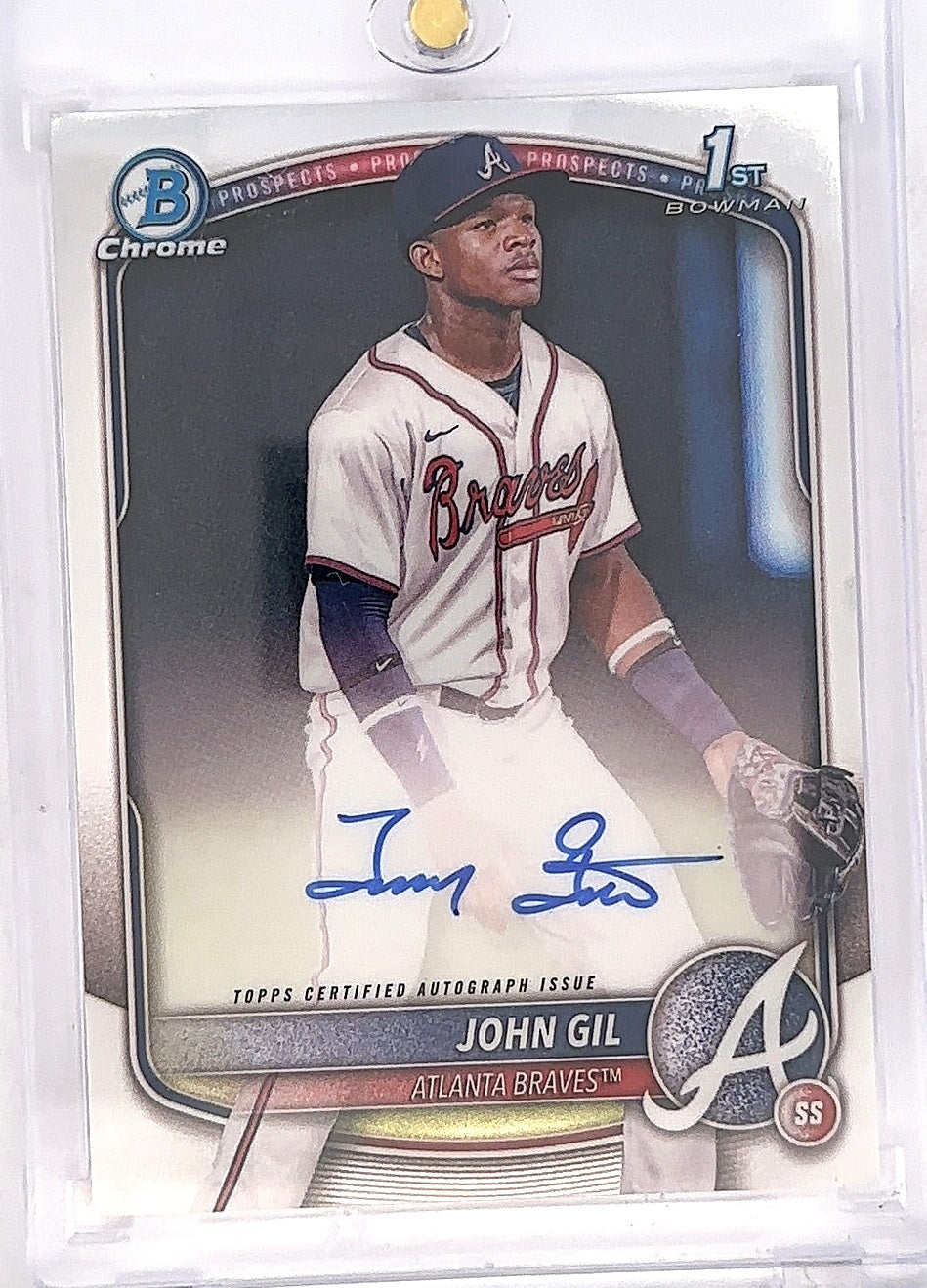 John Gil Bowman Chrome Autograph — front
