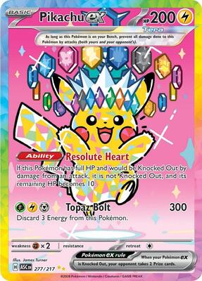 Pikachu ex - 277/217 #277/217 — stock
