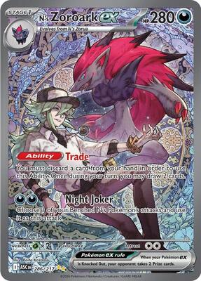 N's Zoroark ex - 286/217 #286/217 PSA MINT 9 — stock
