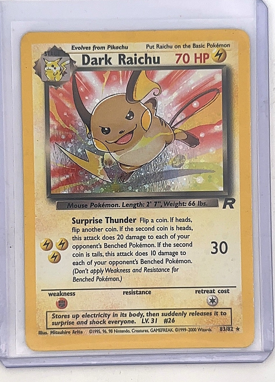 Dark Raichu #83/82 — front