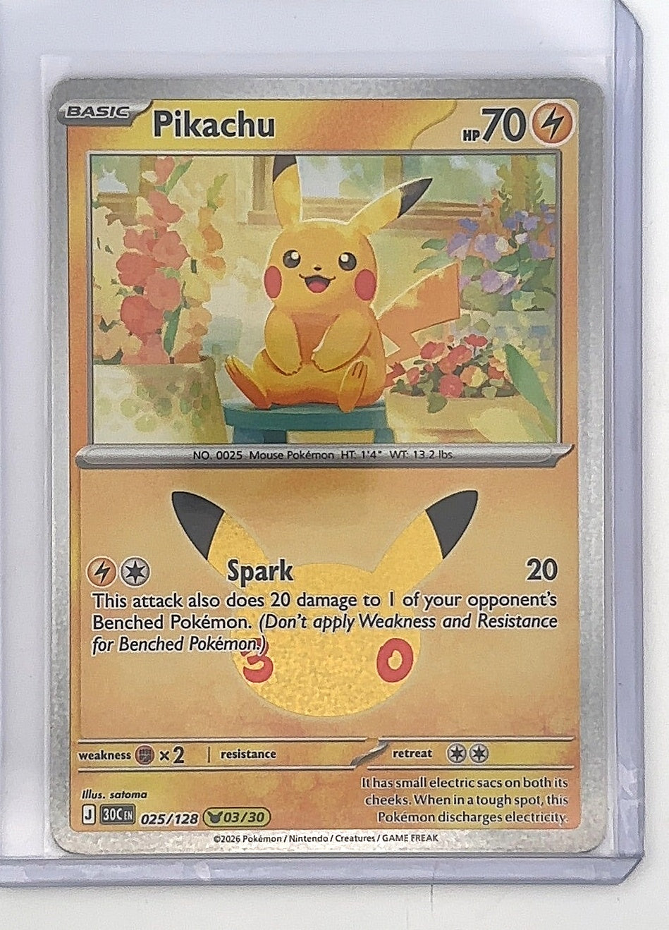 Pikachu - 025/128 #025/128 — front