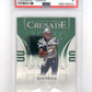 2004 Leaf Rookies & Stars Crusade Tom Brady [Green] #C-25 PSA 8 — front