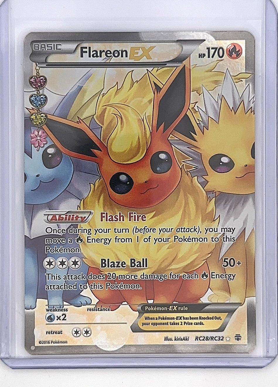 Flareon EX (Full Art) #RC28/RC32 — front