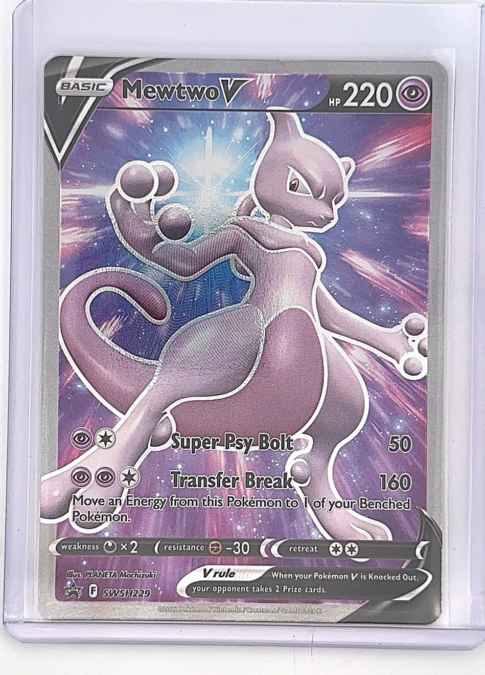 Mewtwo V - SWSH229 #SWSH229 — front
