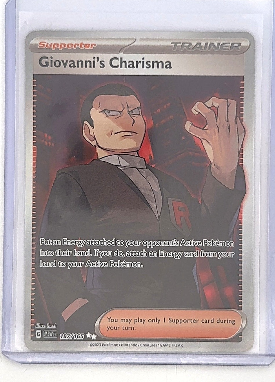 Giovanni's Charisma - 197/165 #197/165 — front