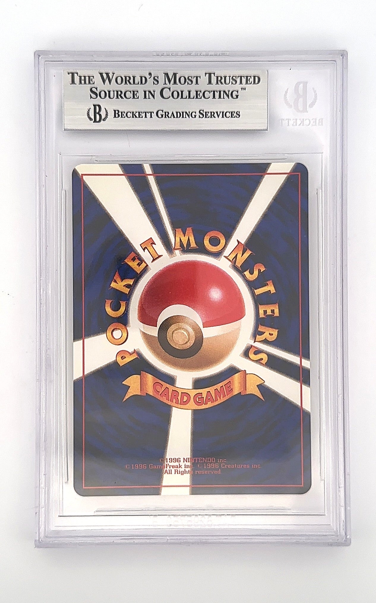 Dragonite BGS MINT 9 — back