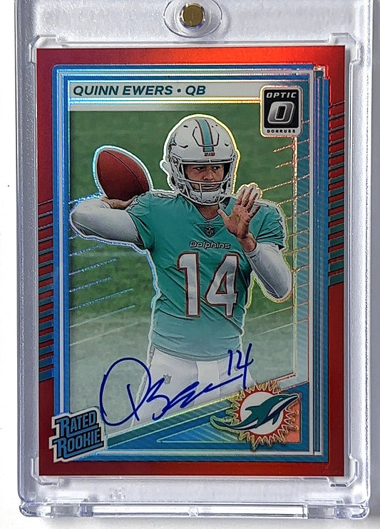2025 Panini Donruss Optic Quinn Ewers [Red RPS Autograph] #213 RC AUTO — front