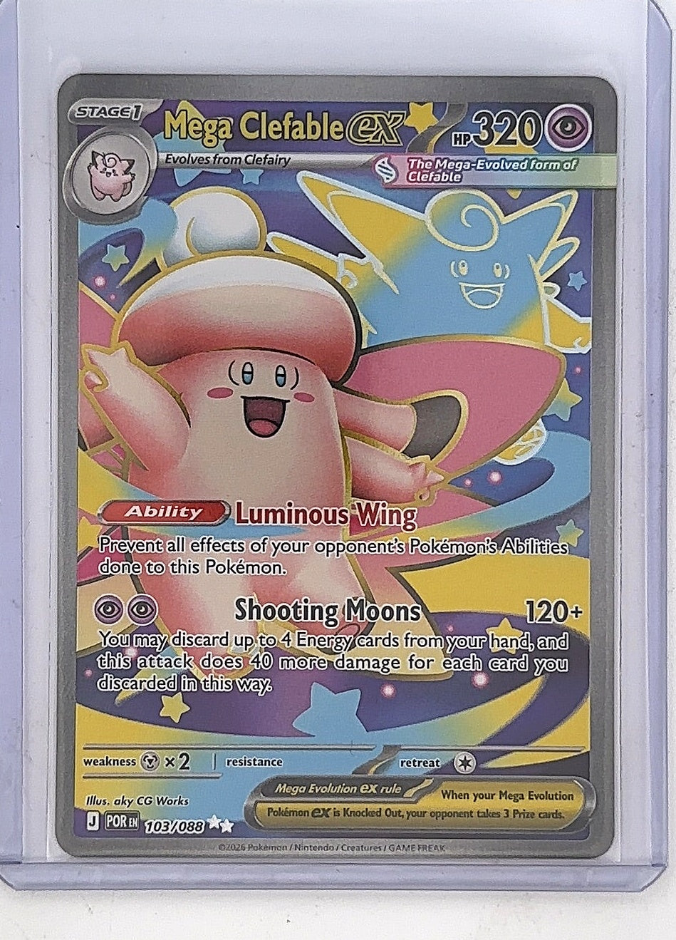 Mega Clefable ex - 103/088 #103/088 — front