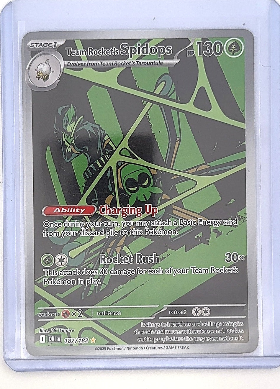 Team Rocket's Spidops - 187/182 #187/182 — front