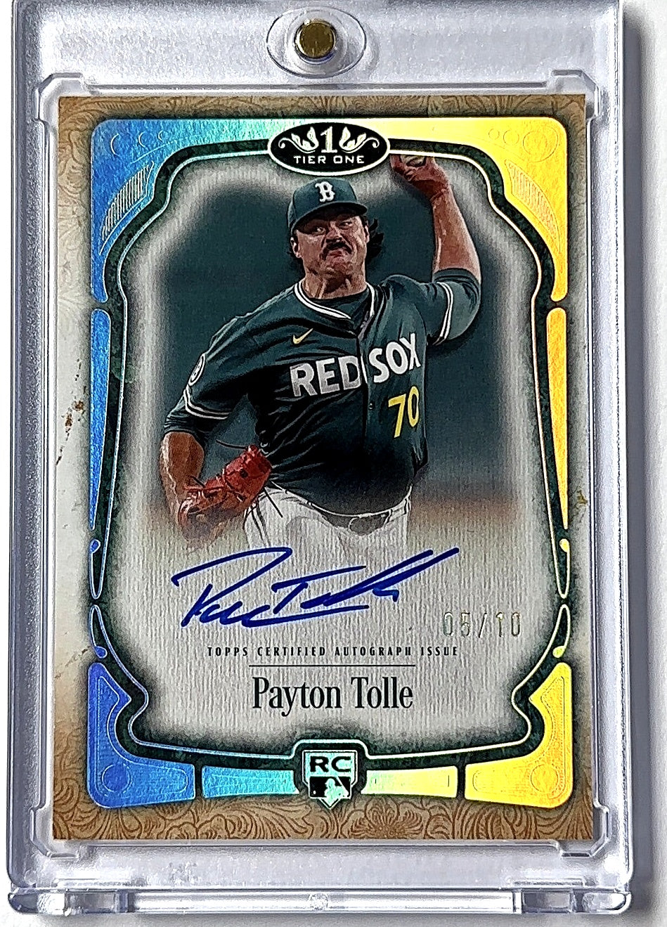 2026 Topps Tier One Base Autograph Payton Tolle #BCA-PT RC AUTO — front