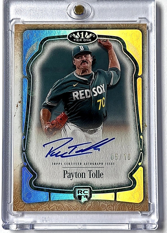 2026 Topps Tier One Base Autograph Payton Tolle #BCA-PT RC AUTO — front