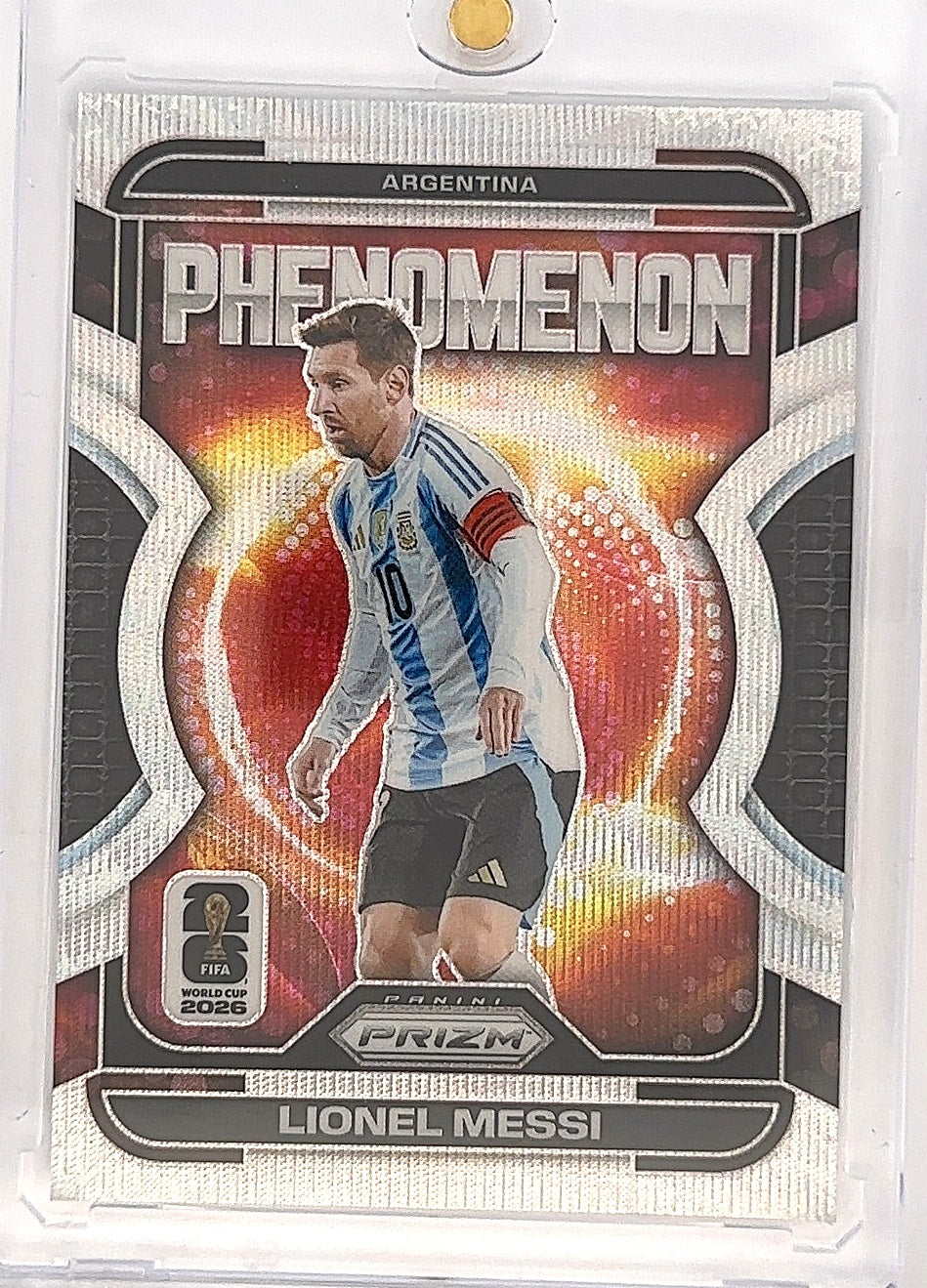 Prizm World Cup Lionel Messi Phenomenon [Wave] #19 — front