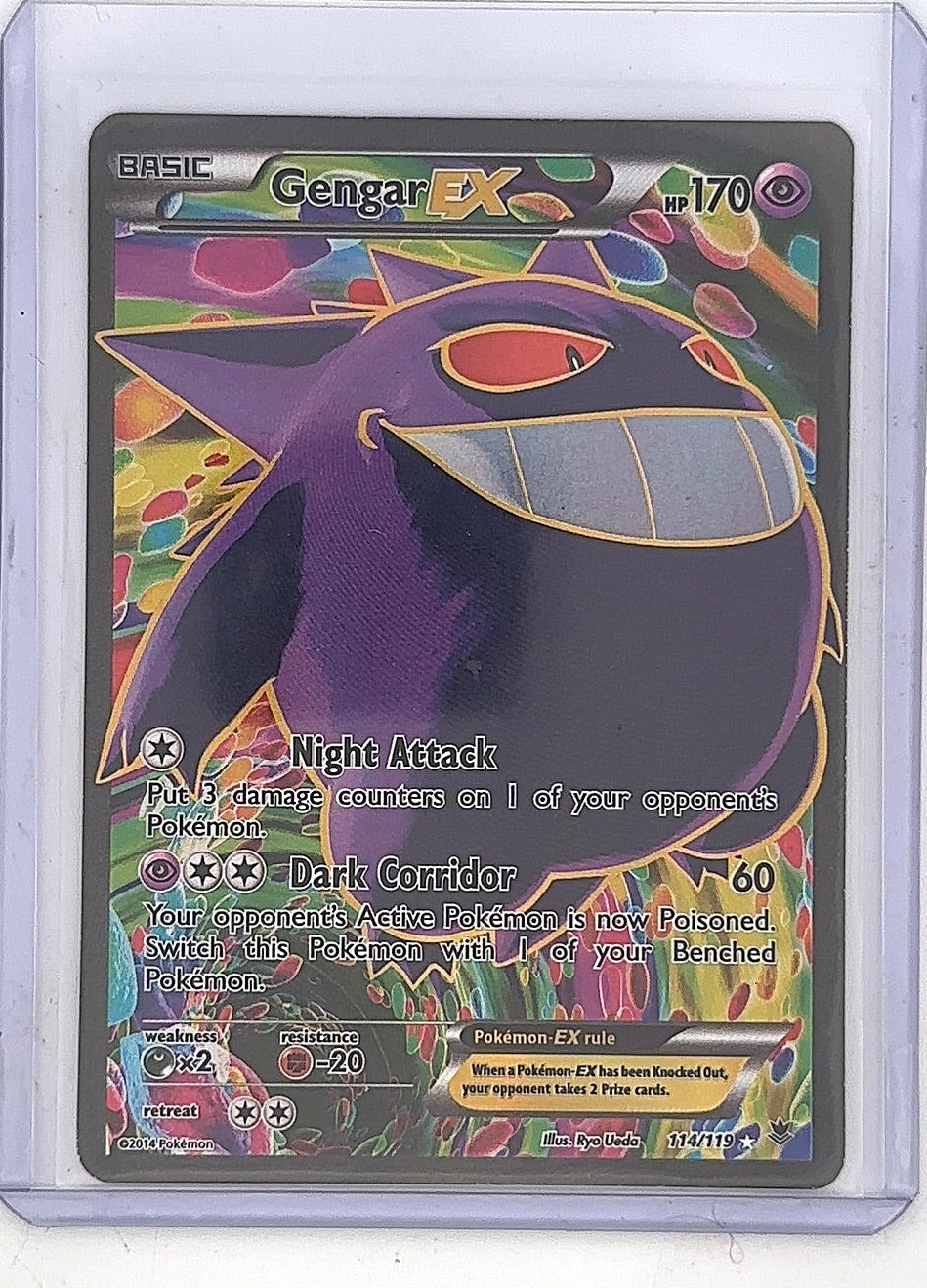 Gengar EX (114 Full Art) #114/119 — front