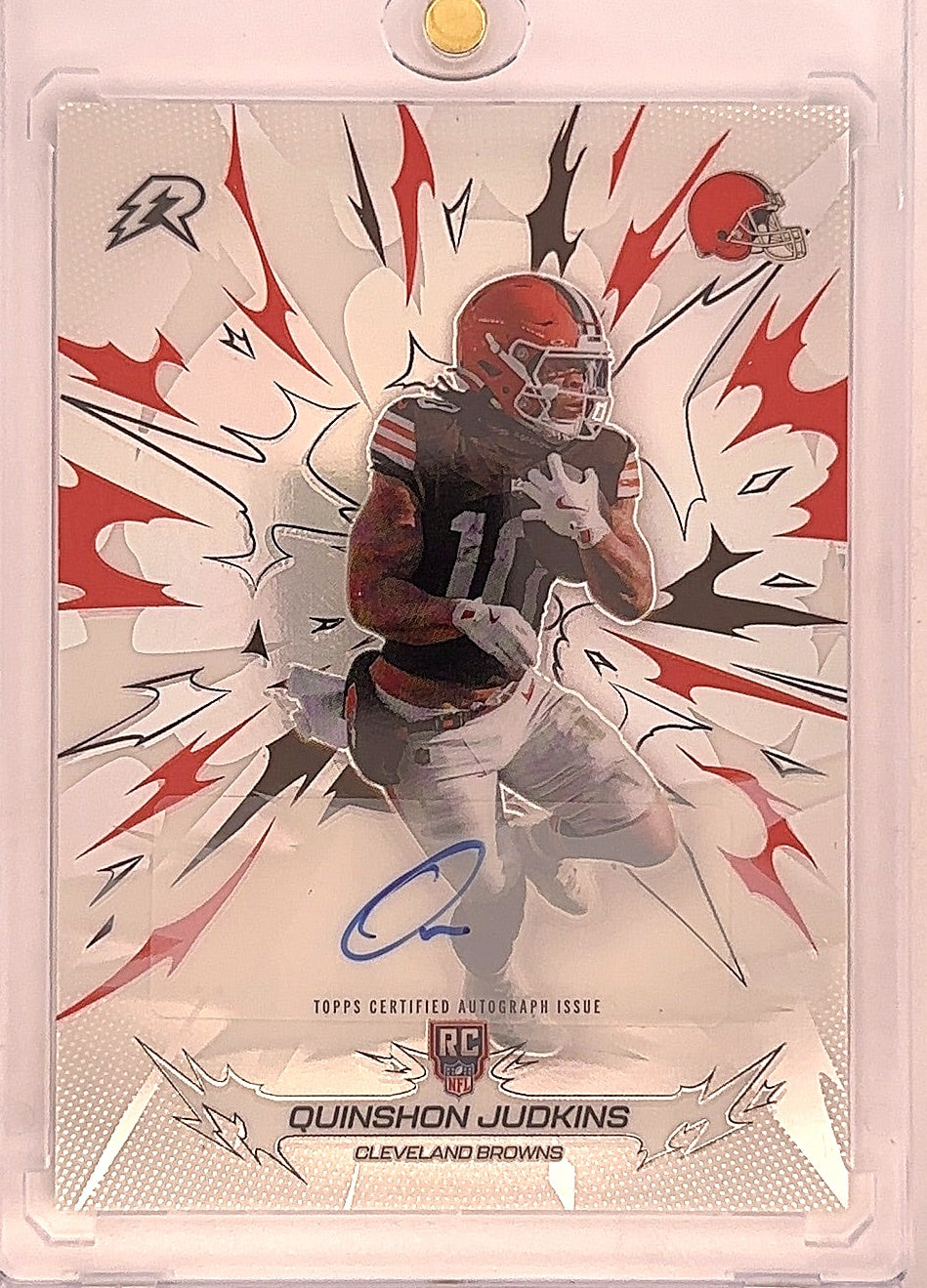 2025 Topps Resurgence Quinshon Judkins [Silver Static Signature] #122 — front