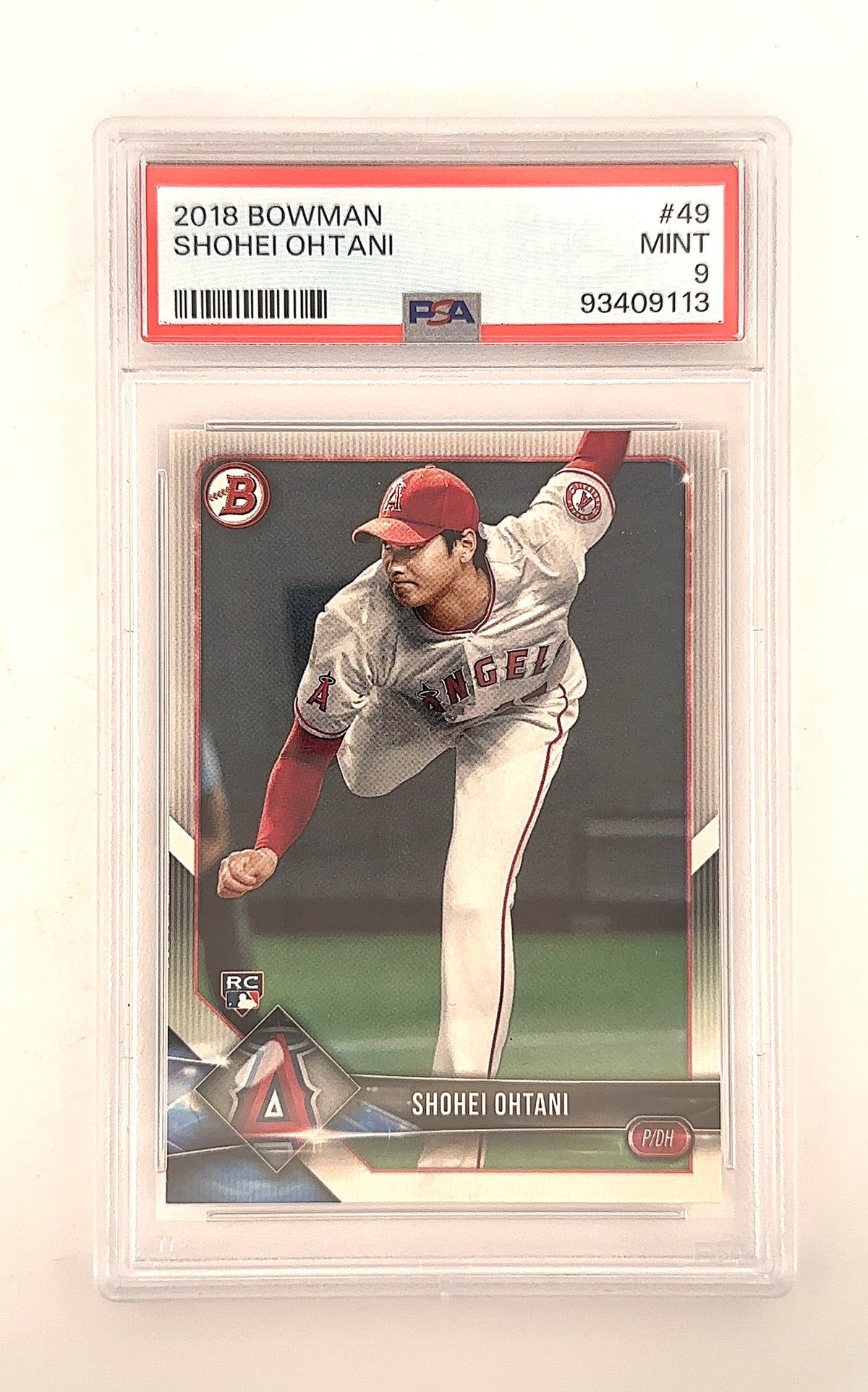 2018 Bowman Shohei Ohtani #49 PSA 9 — front