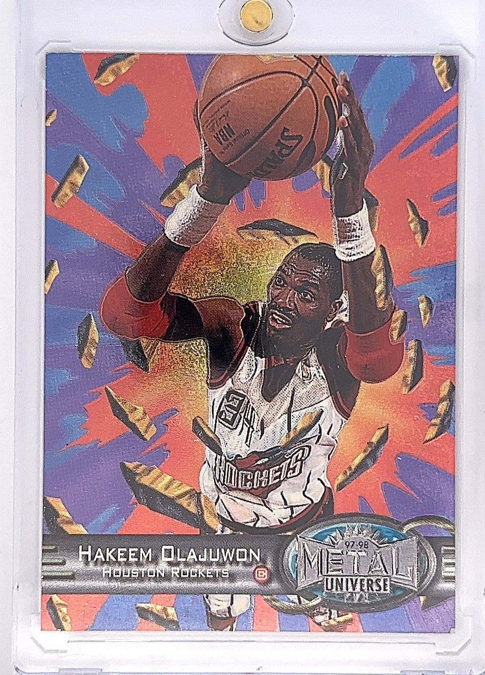 Hakeem Olajuwon Metal Universe 97-98 #59 — front