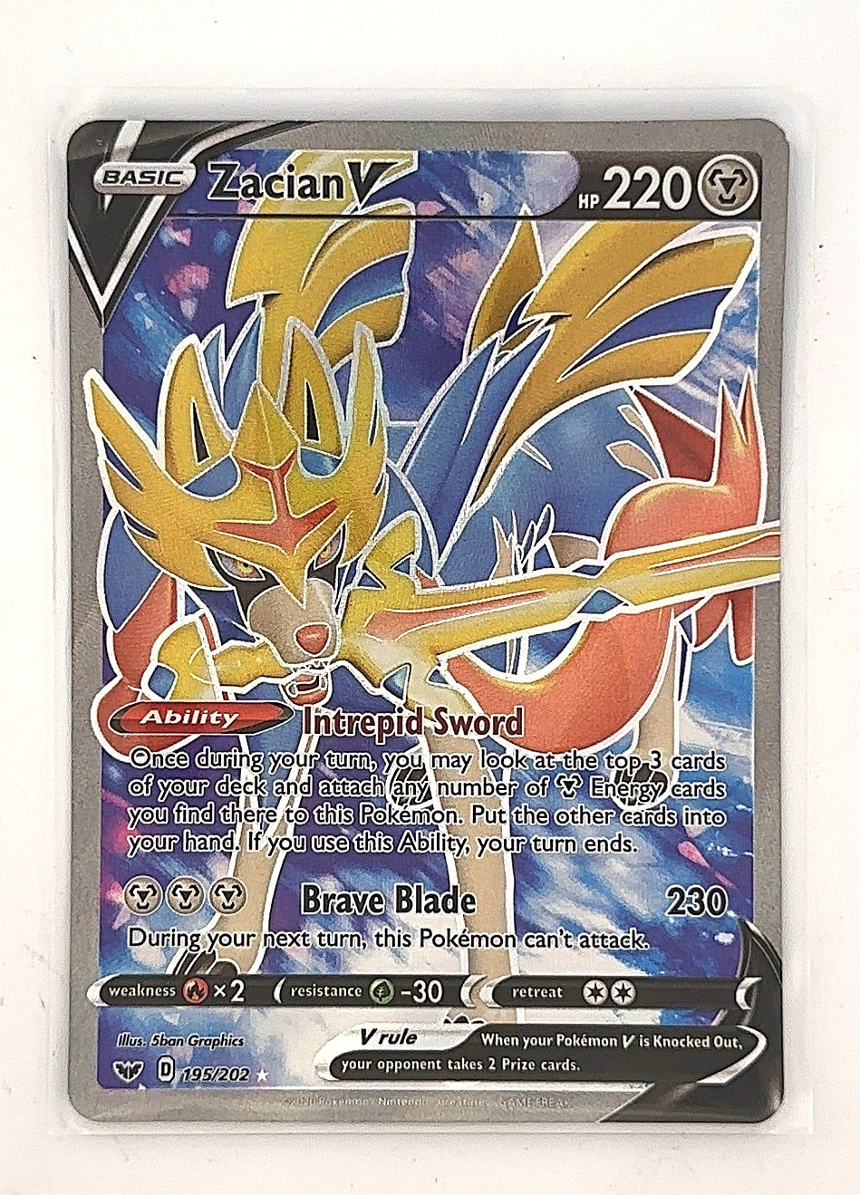 Zacian V (Full Art) #195/202 — front