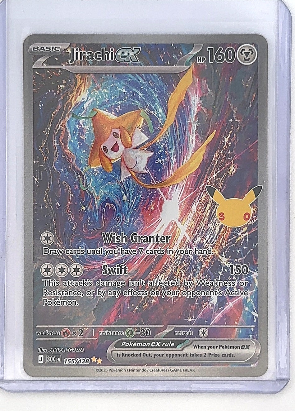 Jirachi ex - 155/128 #155/128 — front