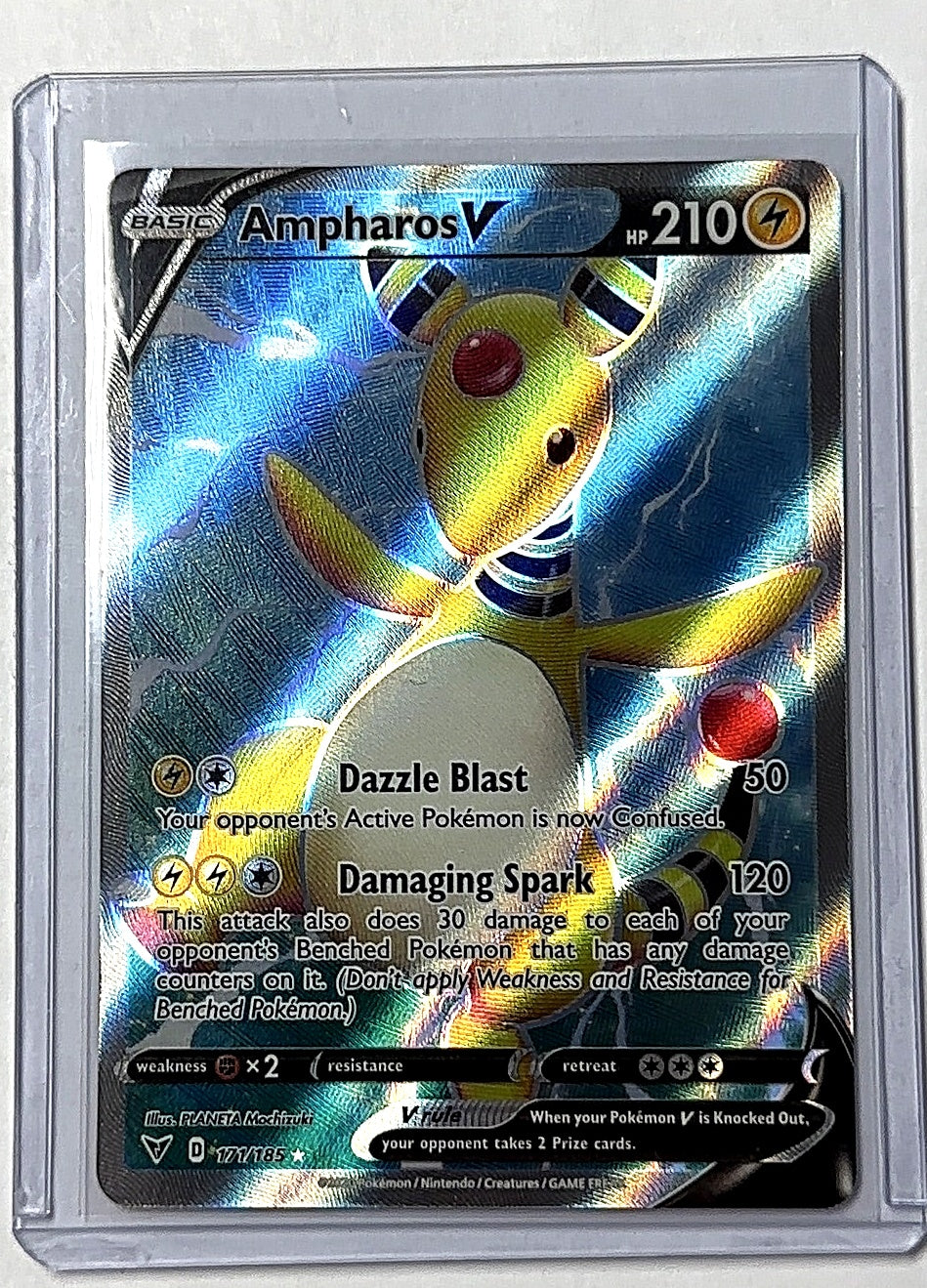 Ampharos V (Full Art) #171/185 — front