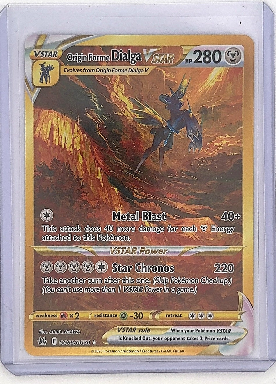 Origin Forme Dialga VSTAR (Secret) #GG68/GG70 — front