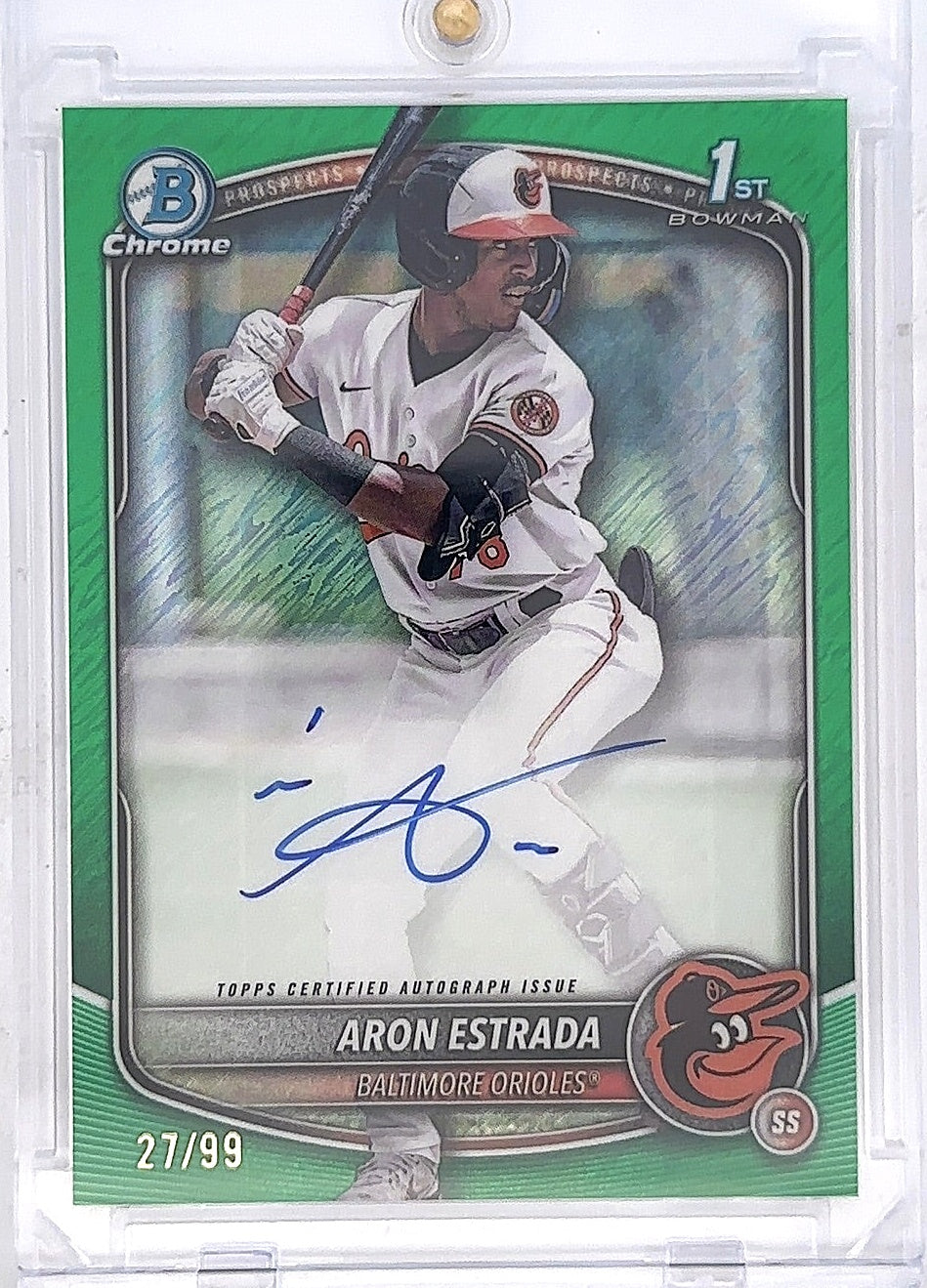 Aron Estrada Bowman Chrome 27/99 — front