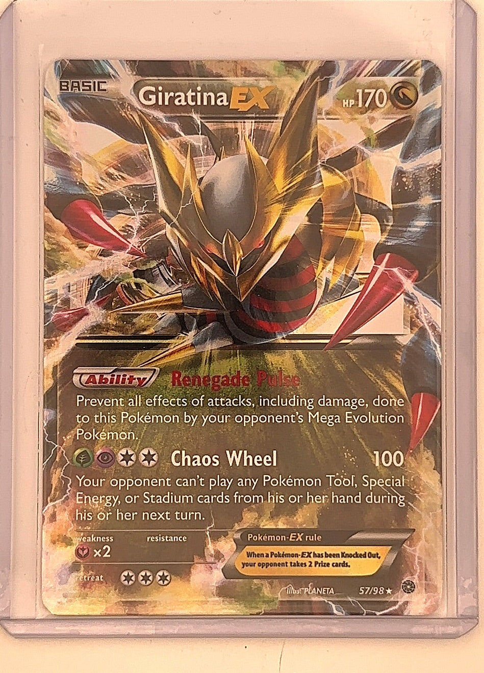 Giratina EX #57/98 — front