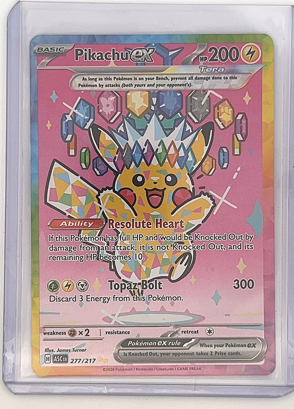 Pikachu ex - 277/217 #277/217 — front