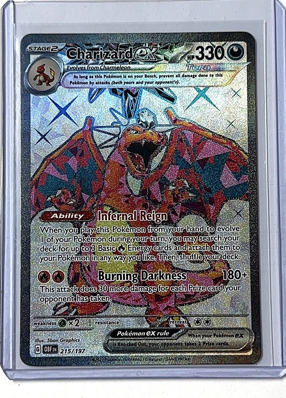 Charizard ex - 215/197 #215/197 — front
