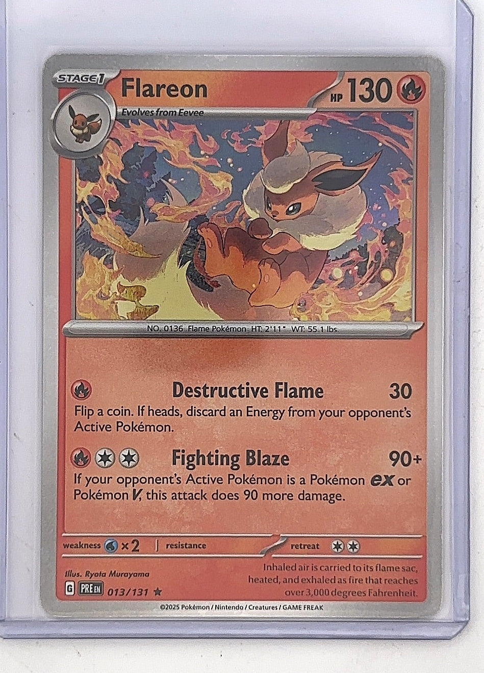 Flareon - 013/131 (Cosmos Holo) #013/131 — front