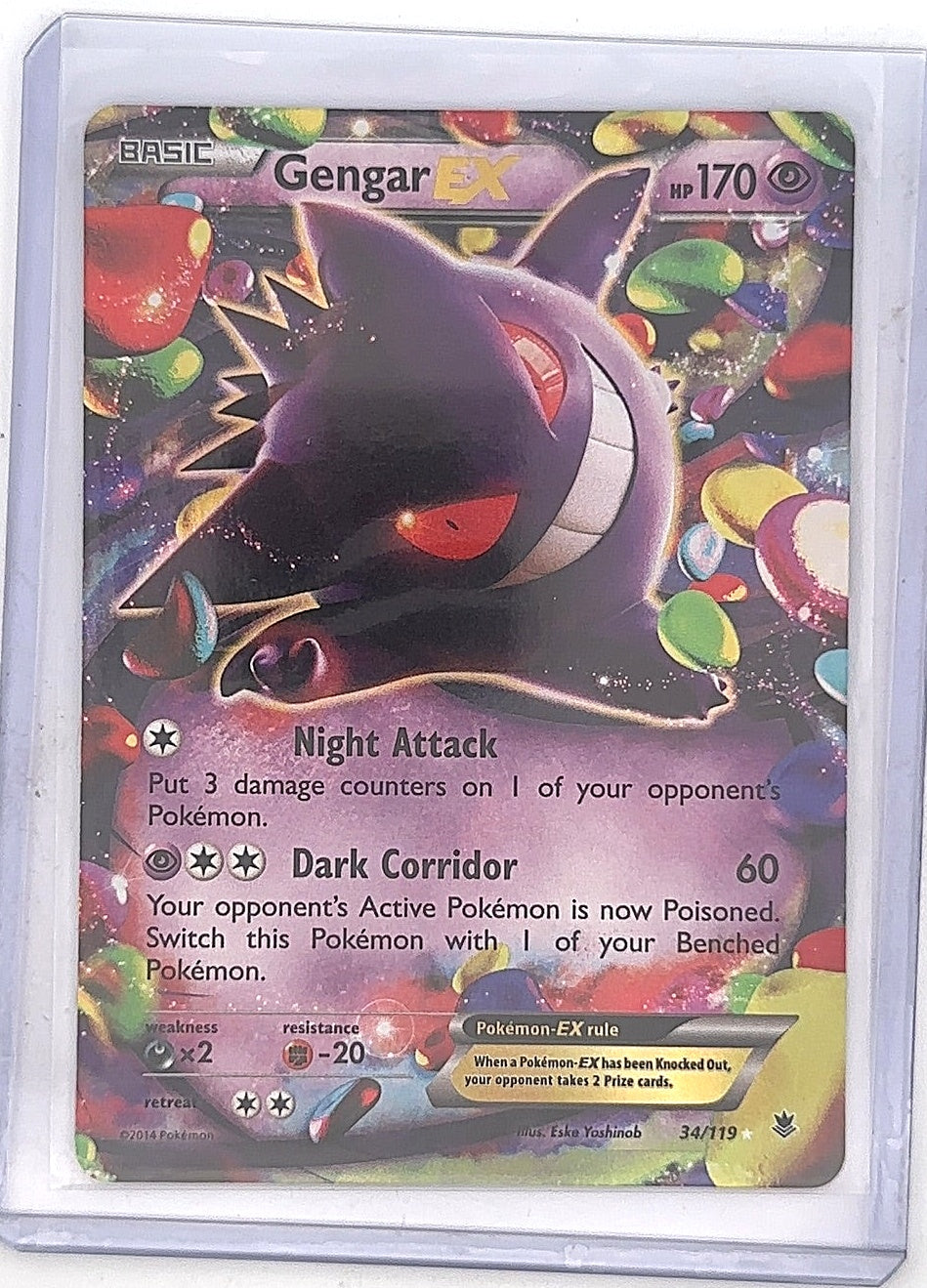 Gengar EX #34/119 — front
