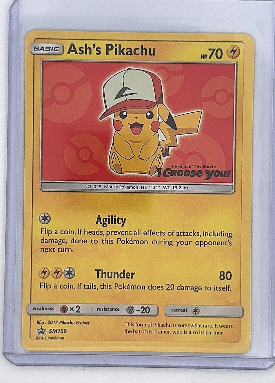 Ash's Pikachu - SM109 #SM109 — front