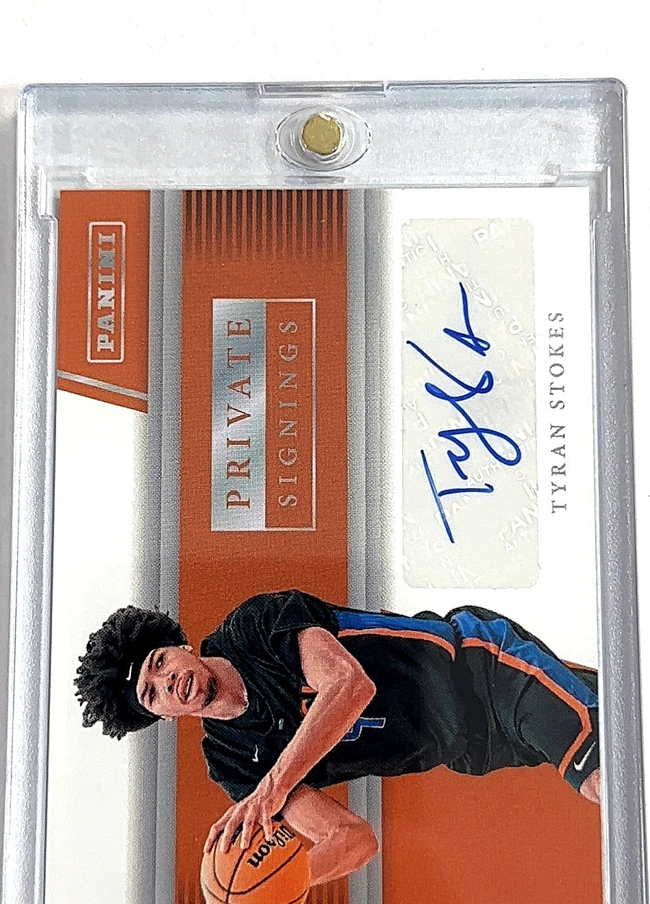 Tyran Stokes Panini Private Signings — front