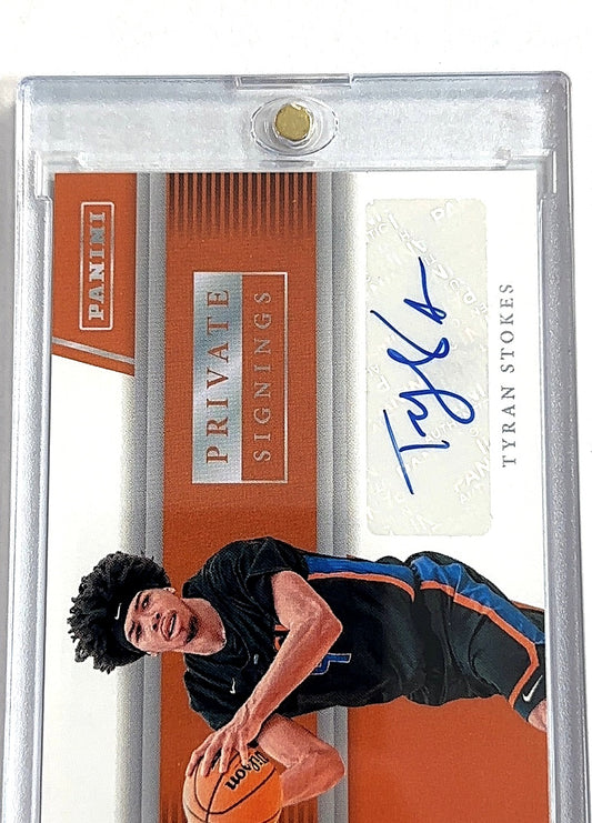 Tyran Stokes Panini Private Signings — front