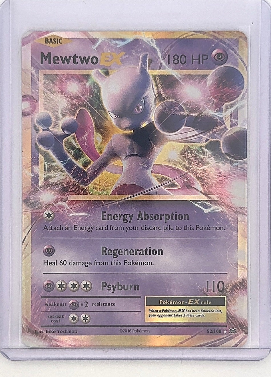 Mewtwo EX #52/108 — front
