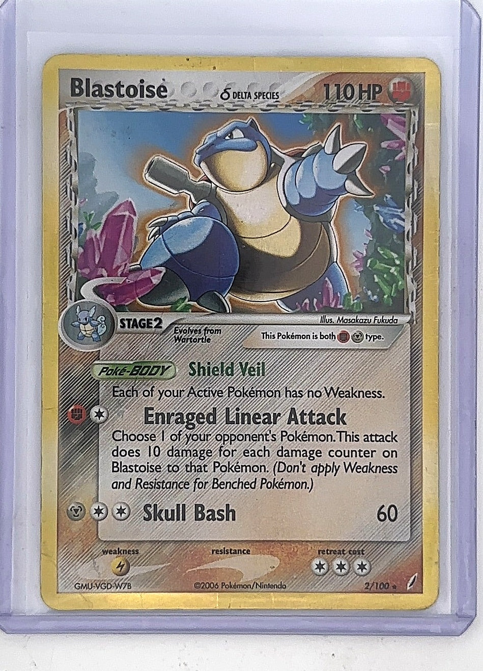 Blastoise (Delta Species) #2/100 — front