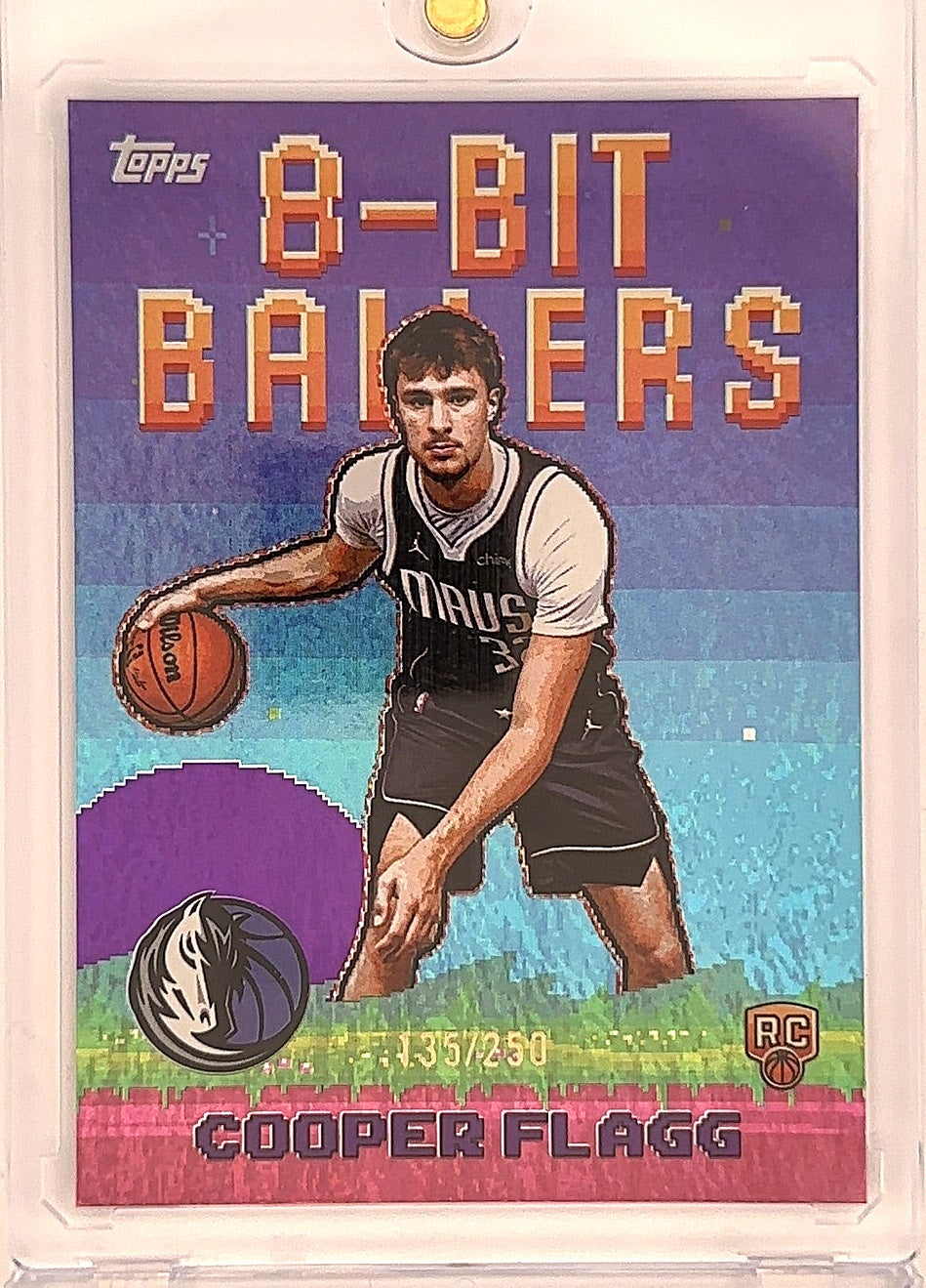 2025 Topps 8-Bit Ballers Cooper Flagg [Holo Blue] #8B-31 — front