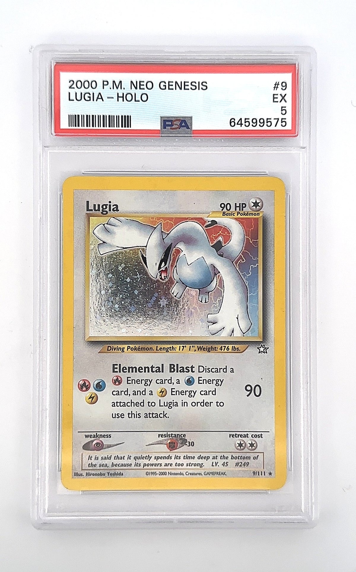 Lugia #009/111 PSA EX 5 — front
