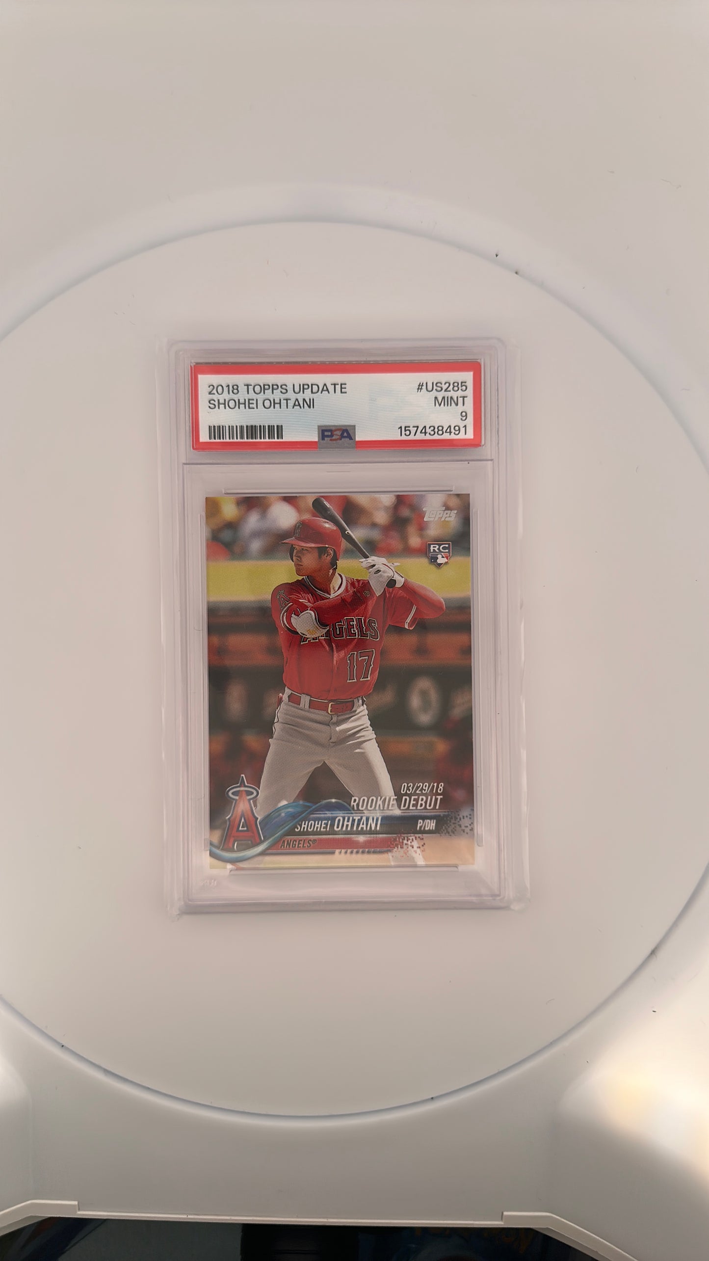 Shohei Ohtani 2018 Topps Update RC Update — front