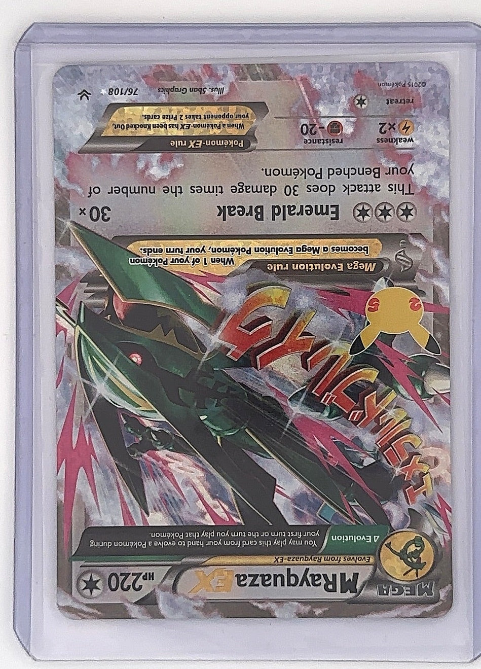 M Rayquaza EX #76/108 — front