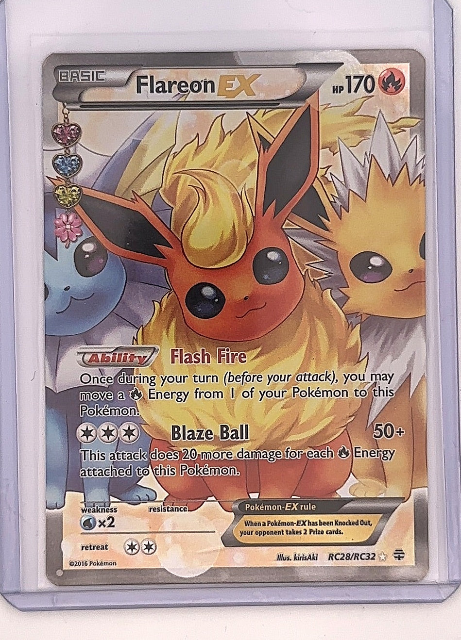 Flareon EX (Full Art) #RC28/RC32 — front